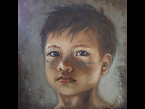Habitant de l'île de Råăpu-Jirí - enfant Habitant de l'île de Råăpu-Jirí - enfant